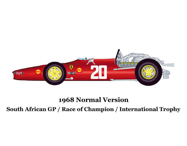 1/20 Scale Ferrari 312F1 ’68 / ’69 Full detail Kit