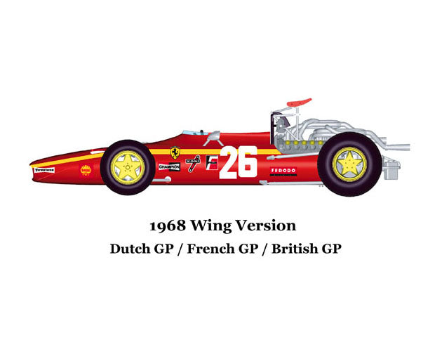 1/20 Scale Ferrari 312F1 ’68 / ’69 Full detail Kit