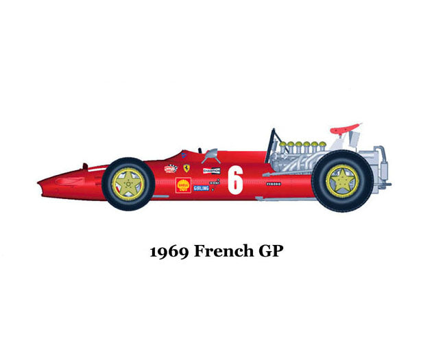 1/20 Scale Ferrari 312F1 ’68 / ’69 Full detail Kit