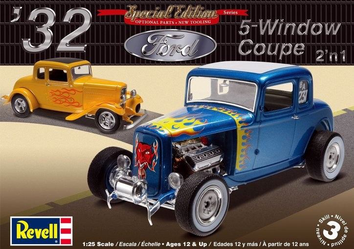 Revell Ford 5 Window Coupe Model Kits - 1/25 Scale Model Kit