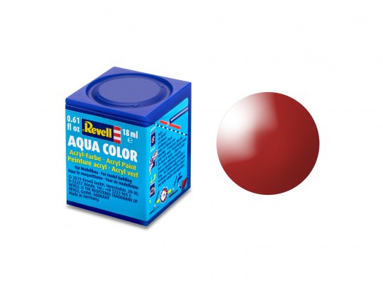 Revell Paint Aqua Color: Fiery Red Gloss 18ml