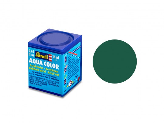 Revell Paint Aqua Color: Dark Green Matt 18ml