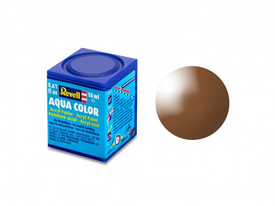 Revell Paint Aqua Color: Mud Brown Gloss 18ml