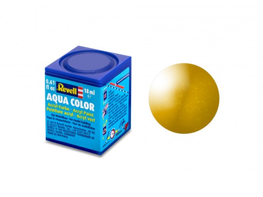 Revell Paint Aqua Color: Brass Metallic 18ml