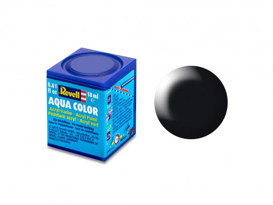 Revell Paint Aqua Color: Black Silk 18ml