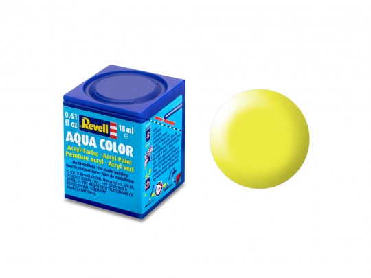 Revell Paint Aqua Color: Luminous Yellow Silk 18ml