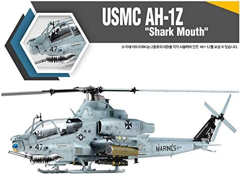 Academy USMC AH-1Z Cobra 'Shark Mouth' Helicopter -  1/35 Scale Model Kit