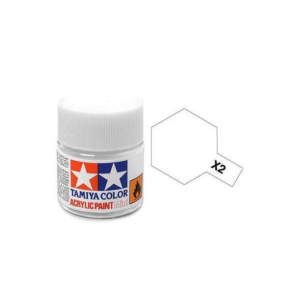 Tamiya Acrylic Mini X-2 White - 10ml Jar