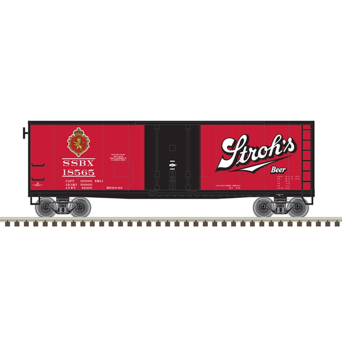 Atlas N Scale TRAINMAN 40' PLUG DOOR BOX CAR STROH'S #18533