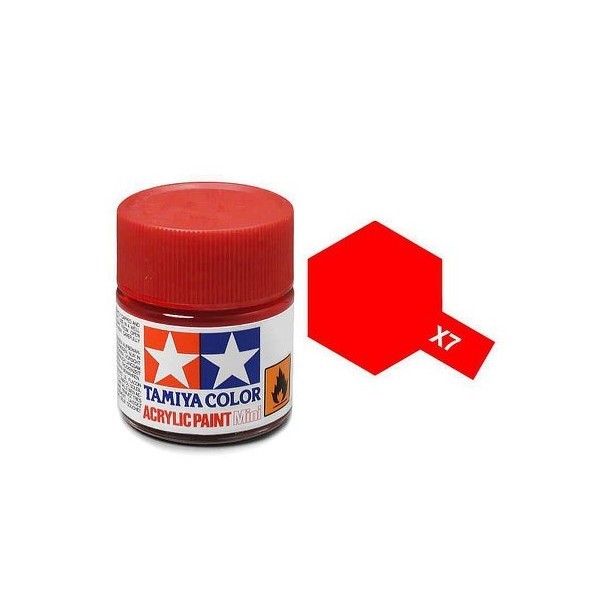 Tamiya Acrylic Mini X-7 Red - 10ml Jar