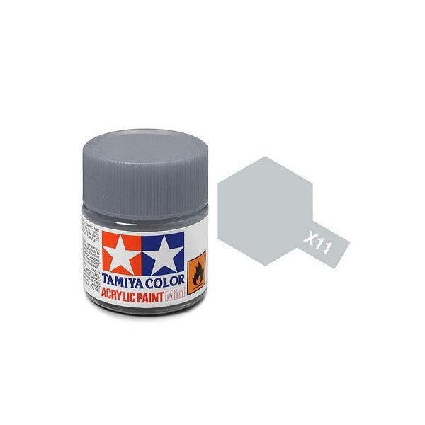 Tamiya Acrylic Mini X-11 Chrome Silver - 10ml Jar