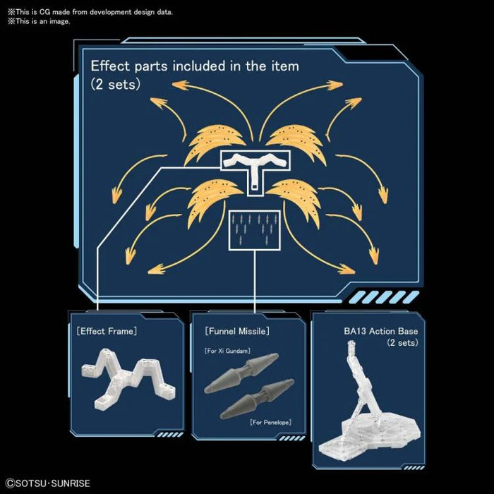 HGUC Xi Gundam VS Penelope Funnel Missile Effect Set