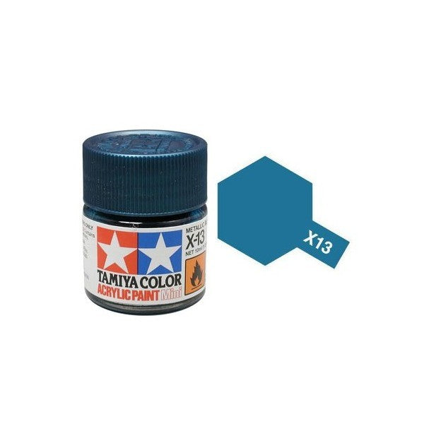 Tamiya Acrylic Mini X-13 Metallic Blue - 10ml Jar