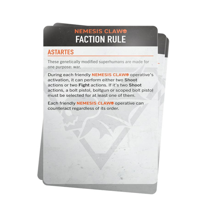 Kill Team: Nemesis Claw – Datacards