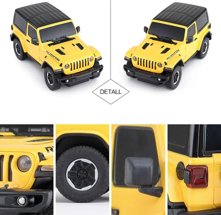 RASTAR Wrangler Rubicon JL, Yellow, Remote Control RC Car - 1/24 Scale