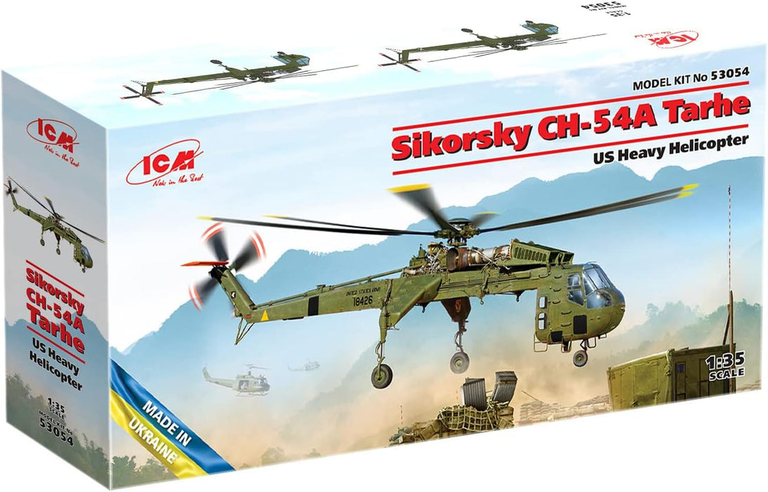 ICM Sikorsky CH-54A Tarhe US Heavy Helicopter -  1/35 Scale Model Kit