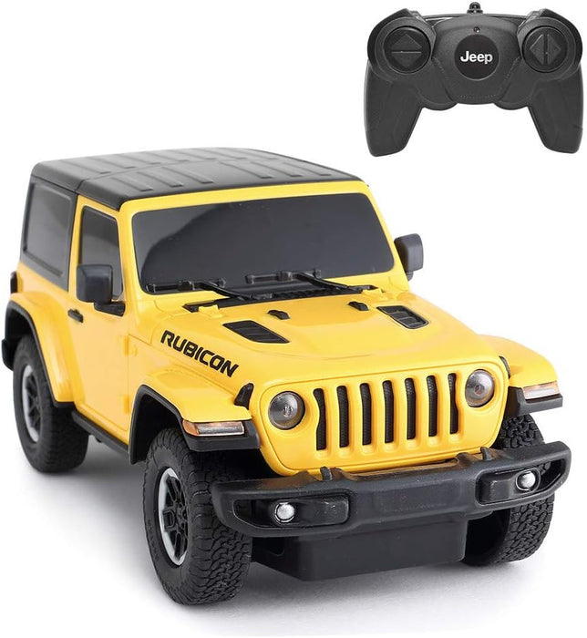 RASTAR Wrangler Rubicon JL, Yellow, Remote Control RC Car - 1/24 Scale