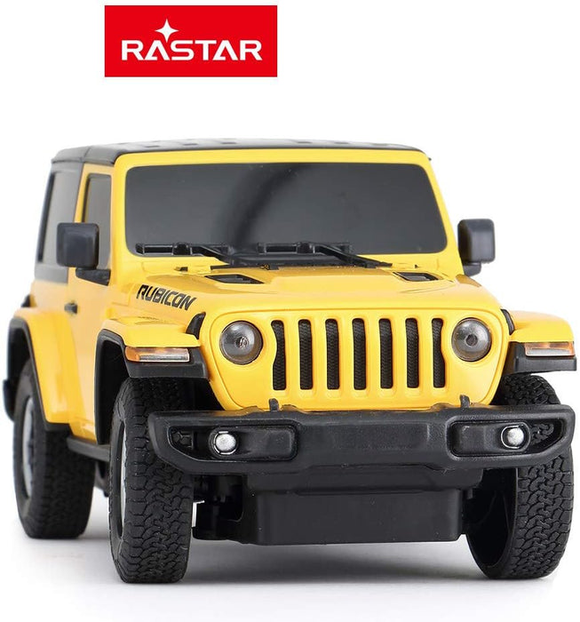 RASTAR Wrangler Rubicon JL, Yellow, Remote Control RC Car - 1/24 Scale