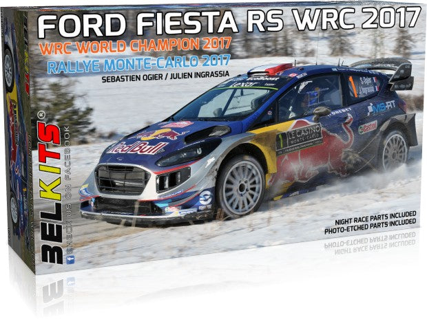 Belkits Ford Fiesta RS WRC Monte-Carlo 2017 - 1/24 Scale Model Kit