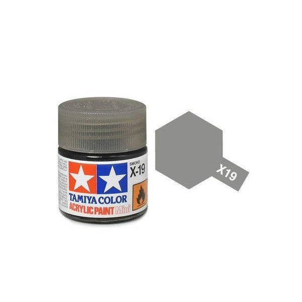 Tamiya Acrylic Mini X-19 Smoke - 10ml Jar