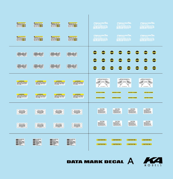 KA Models Data Decal A