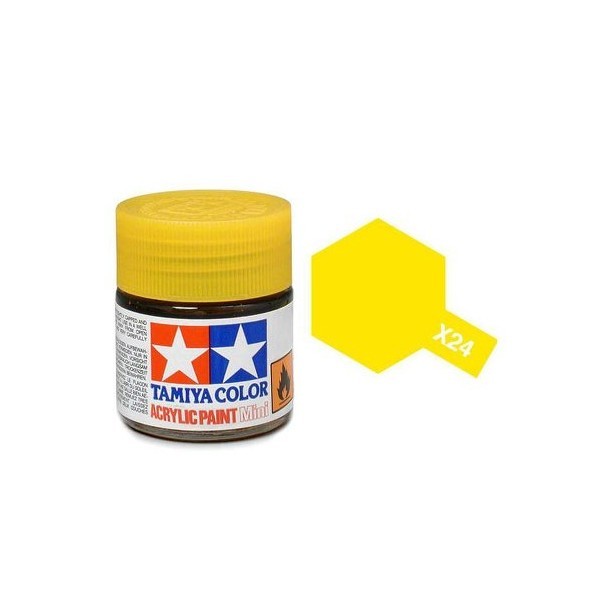 Tamiya Acrylic Mini X-24 Clear Yellow - 10ml Jar