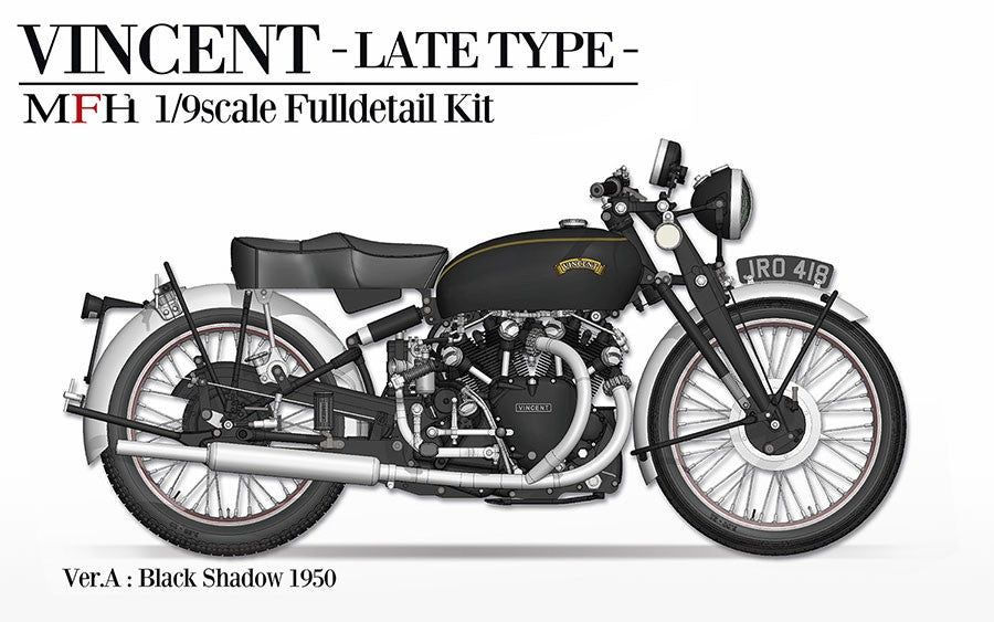 1/9 Scale Full Detail VINCENT [Late Type] Motorcycle Model Kit