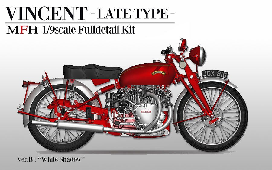 1/9 Scale Full Detail VINCENT [Late Type] Motorcycle Model Kit