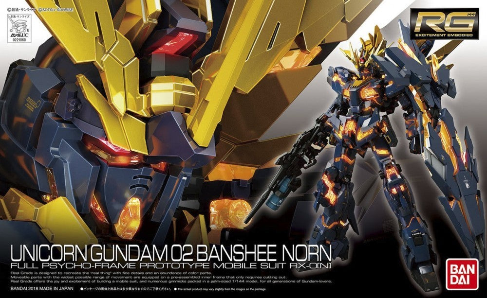 Bandai Unicorn Gundam 02 Banshee Norn RG