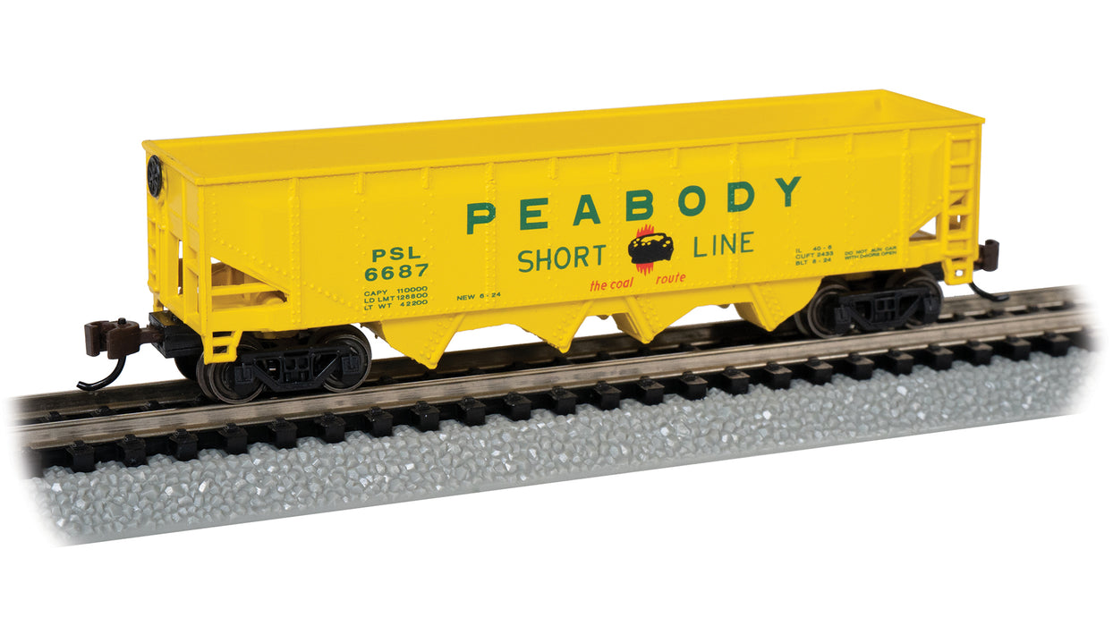 Bachmann 40' QUAD HOPPER - PEABODY COAL COMPANY #6687