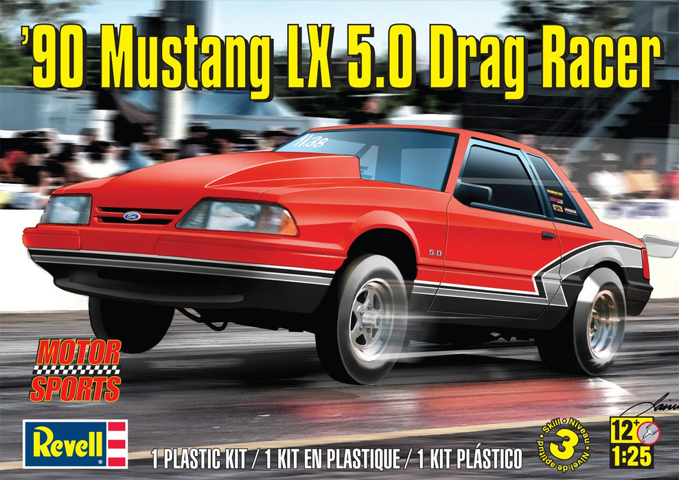 Revell '90 Mustang LX 5.0 Drag - 1/25 Scale Model Kit