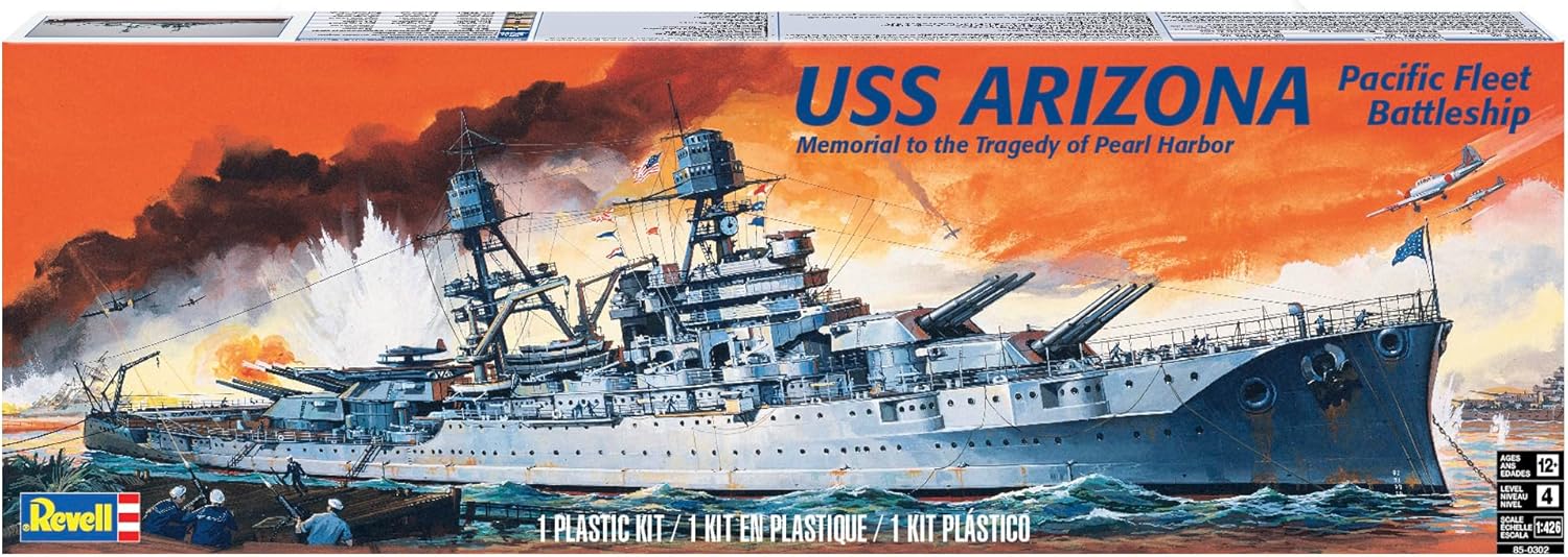 USS Arizona Battleship - 1/426 Scale Model Kit