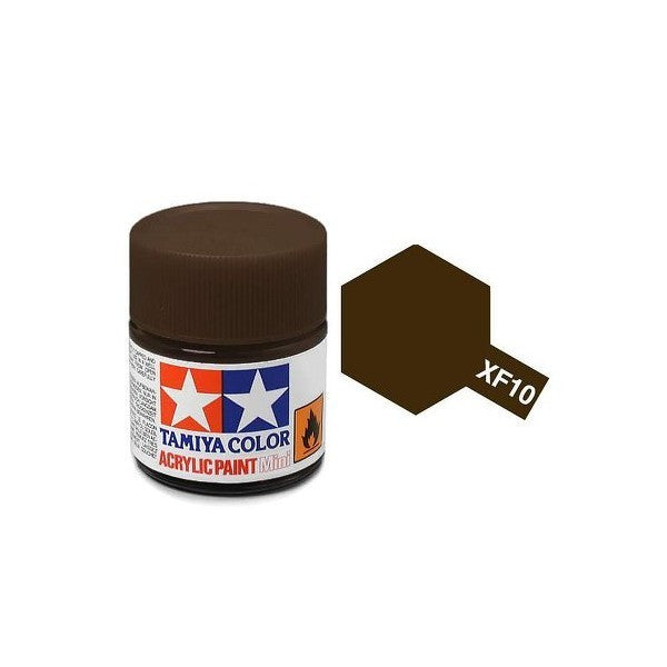 Tamiya Acrylic Mini XF-10 Flat Brown - 10ml Jar