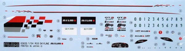 Fujimi Nissan Skyline GT-R (R33) NISMO Z-tune - 1/24 Scale Model Kit