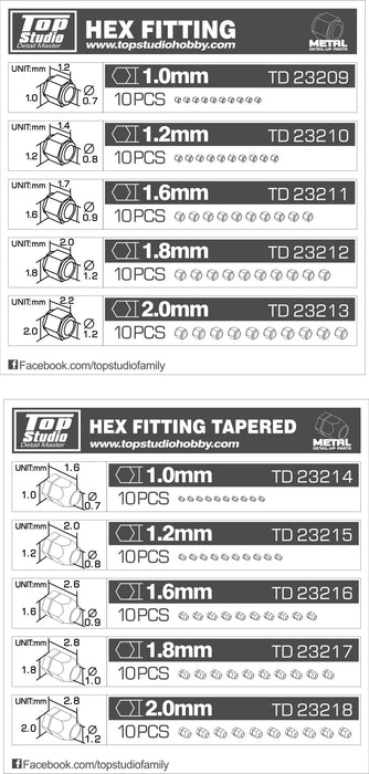 Top Studio 2.0mm Hex Fitting