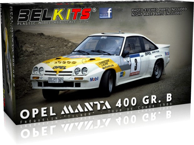 Belkits Opel Manta 400 Gr. B  Model Kit - 1/24 Scale