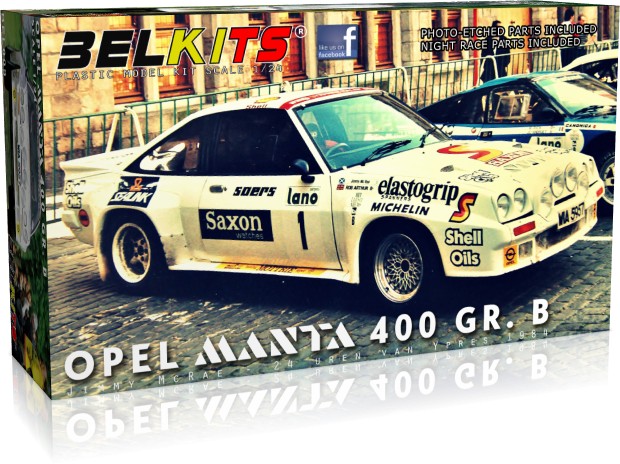 Belkits Opel Manta 400 Gr. B Jimmy McRae Model Kit - 1/24 Scale