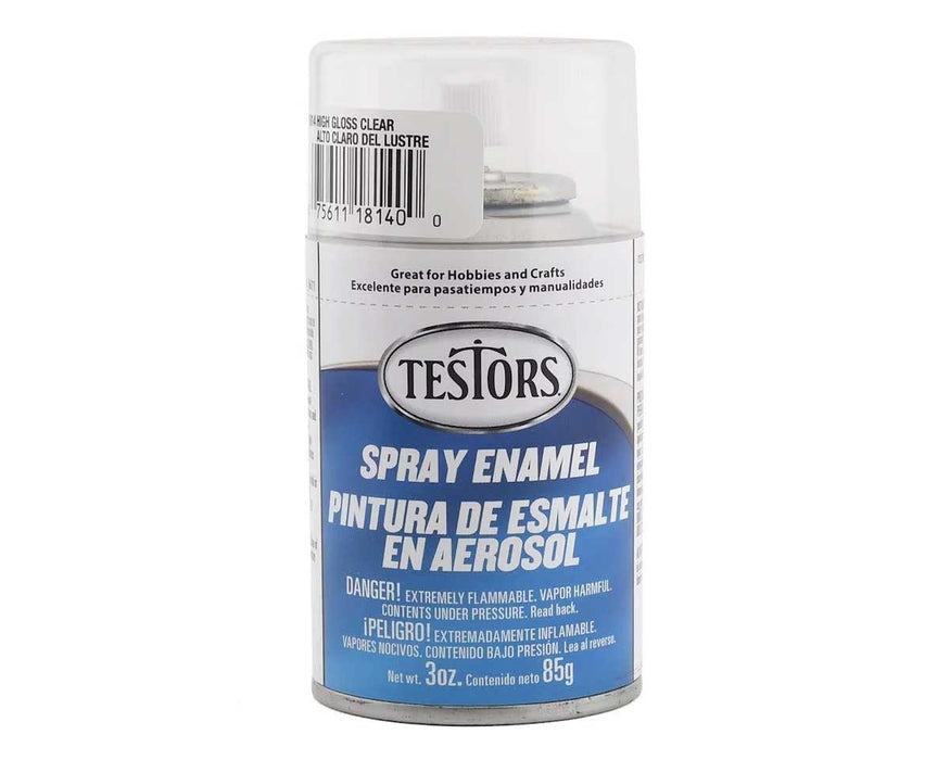 Testors 1814 Spray Enamel Paint, Clear Coat 3 oz.