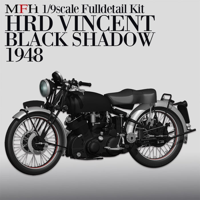 1/9 Scale Full Detail Kit: 1948 HRD Vincent Black Shadow - Iconic Motorcycle