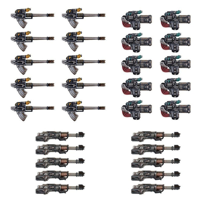 Heavy Weapons Upgrade Set - Volkite Culverins, Lascannons, And Autocannons