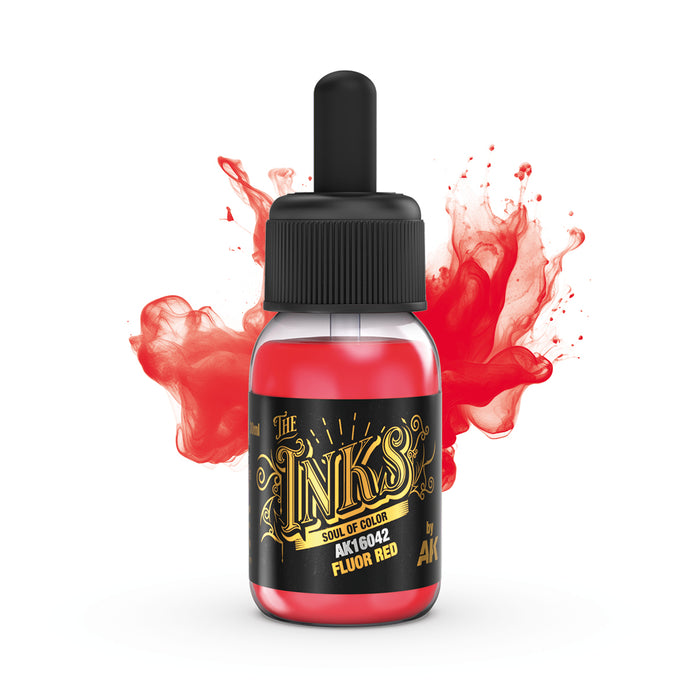 AK Interactive - The Inks - Fluor Red