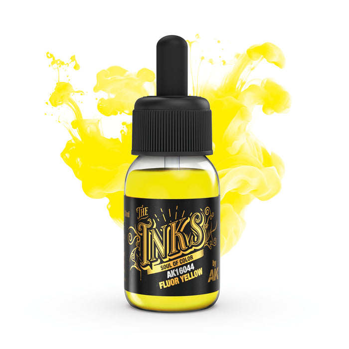 AK Interactive - The Inks - Fluor Yellow