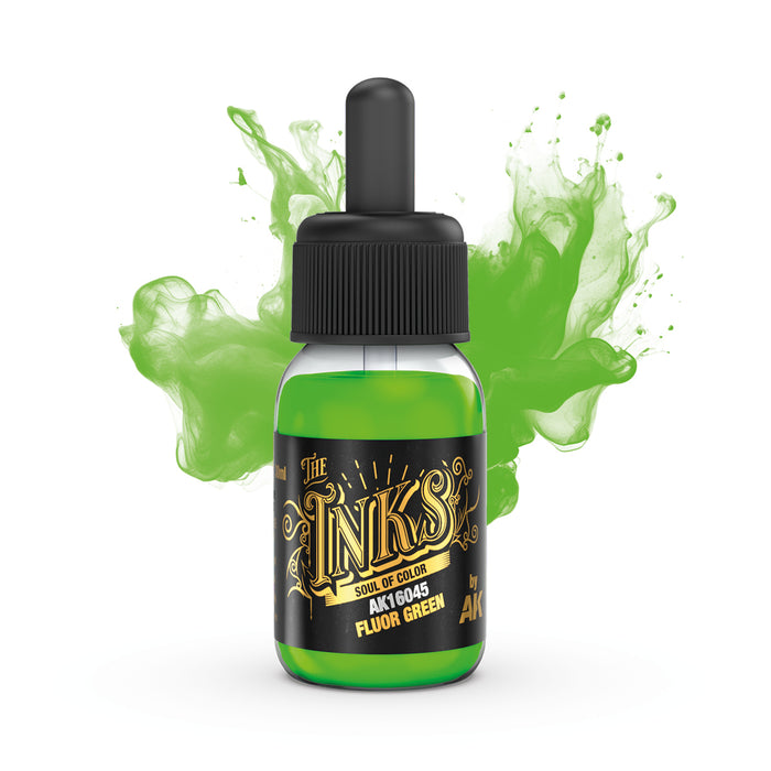 AK Interactive - The Inks - Fluor Green