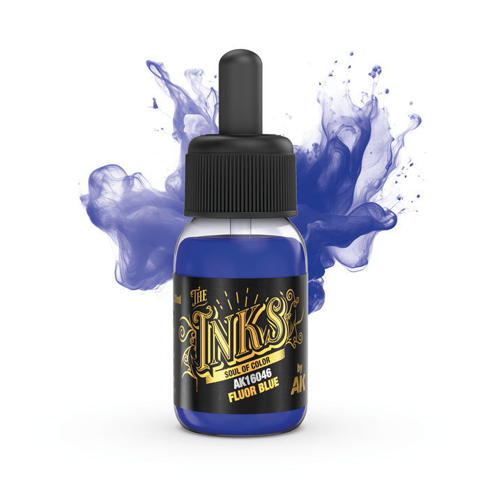 AK Interactive - The Inks - Fluor Blue
