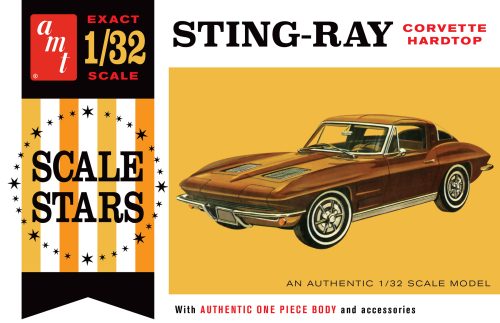 AMT 1963 CHEVY CORVETTE STINGRAY  - 1/32 Scale Model Kit