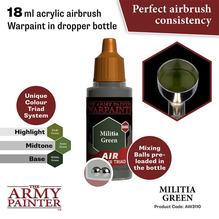 Warpaints Air: Militia Green