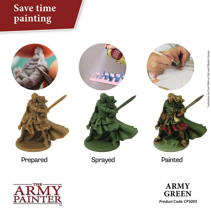 Colour Primer: Army Green: Spray