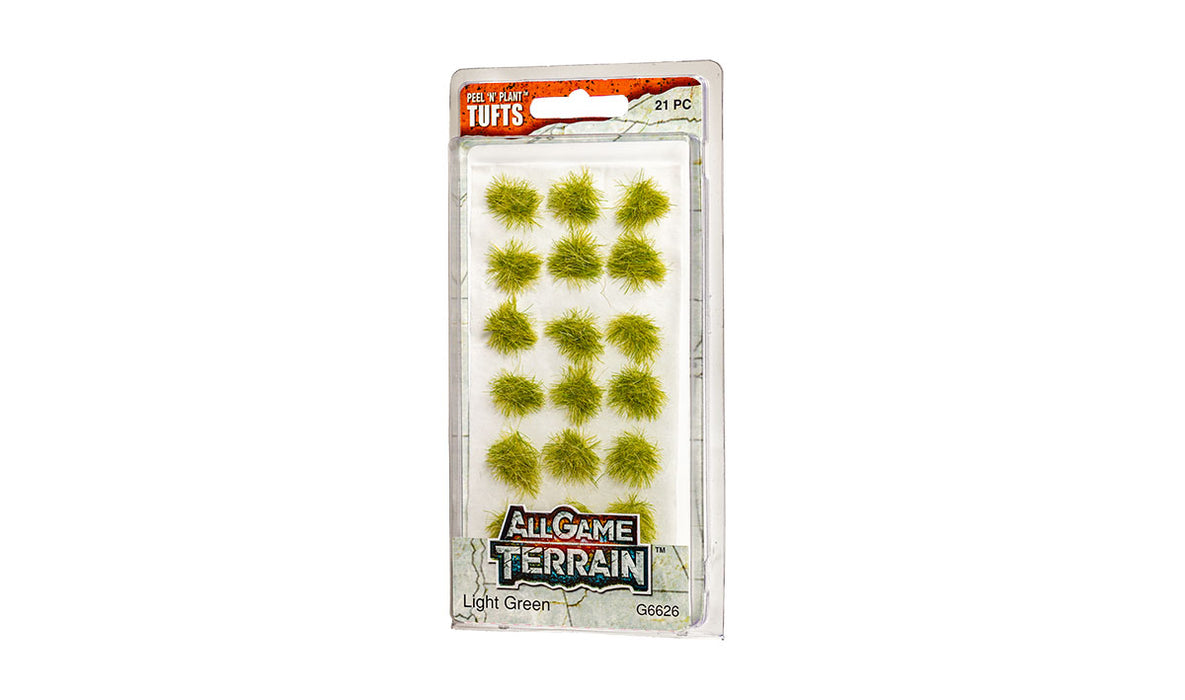 All Game Terrain: Peel 'n' Plant Tufts: Light Green Grass Tufts