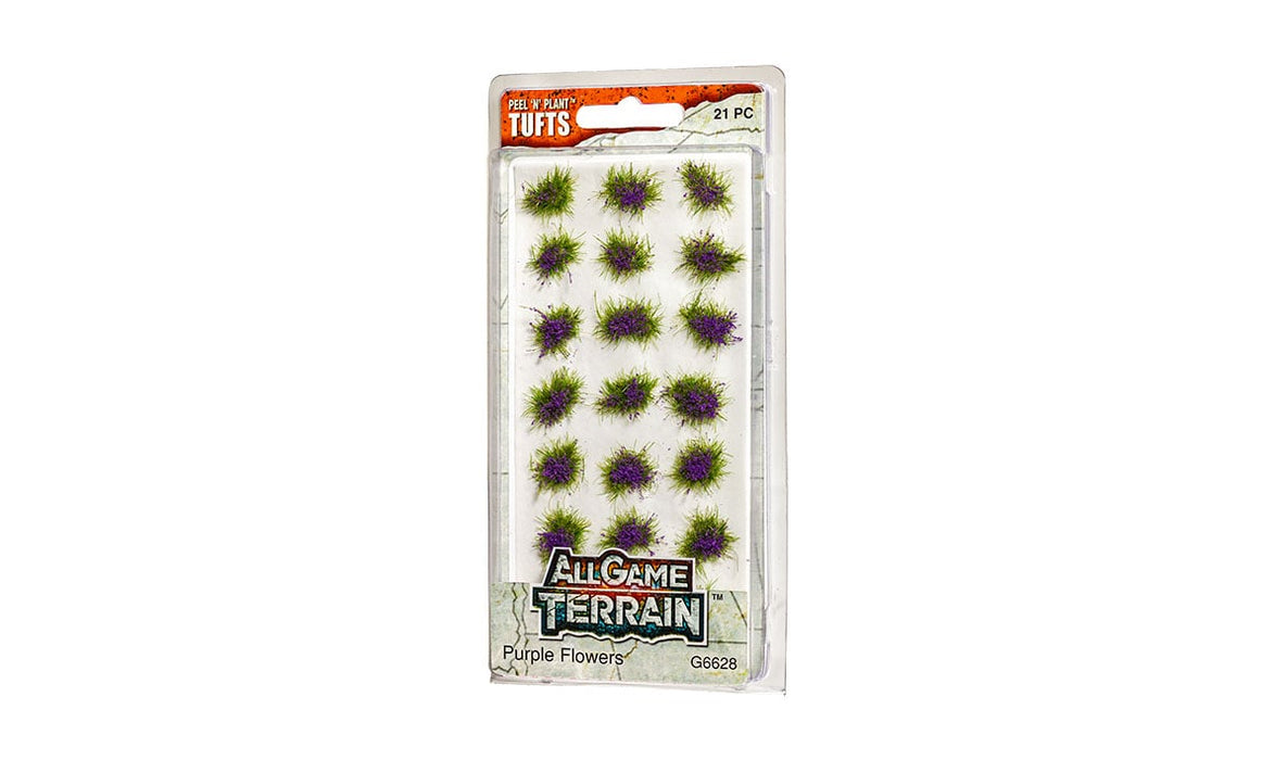 All Game Terrain: Peel 'n' Plant Tufts: Purple Flowers