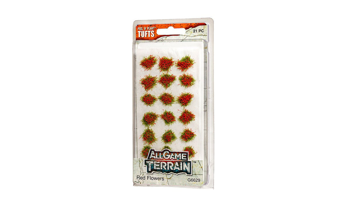 All Game Terrain: Peel 'n' Plant Tufts: Red Flowers